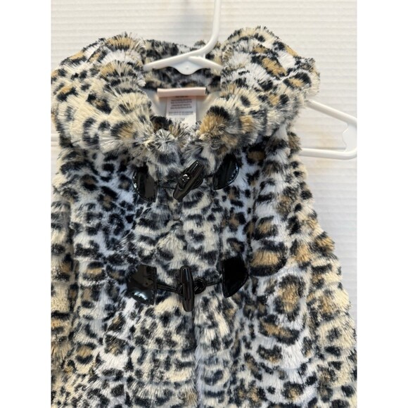 Little Lass  Adorable Leopard Faux Fur Sleeveless Top Infants size 24 mos - Picture 4 of 8